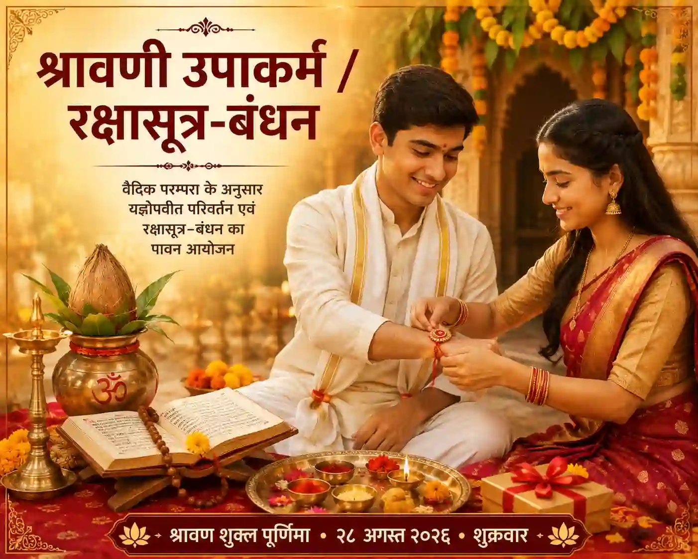 श्रावणी उपाकर्म एवं रक्षासूत्र-बंधन